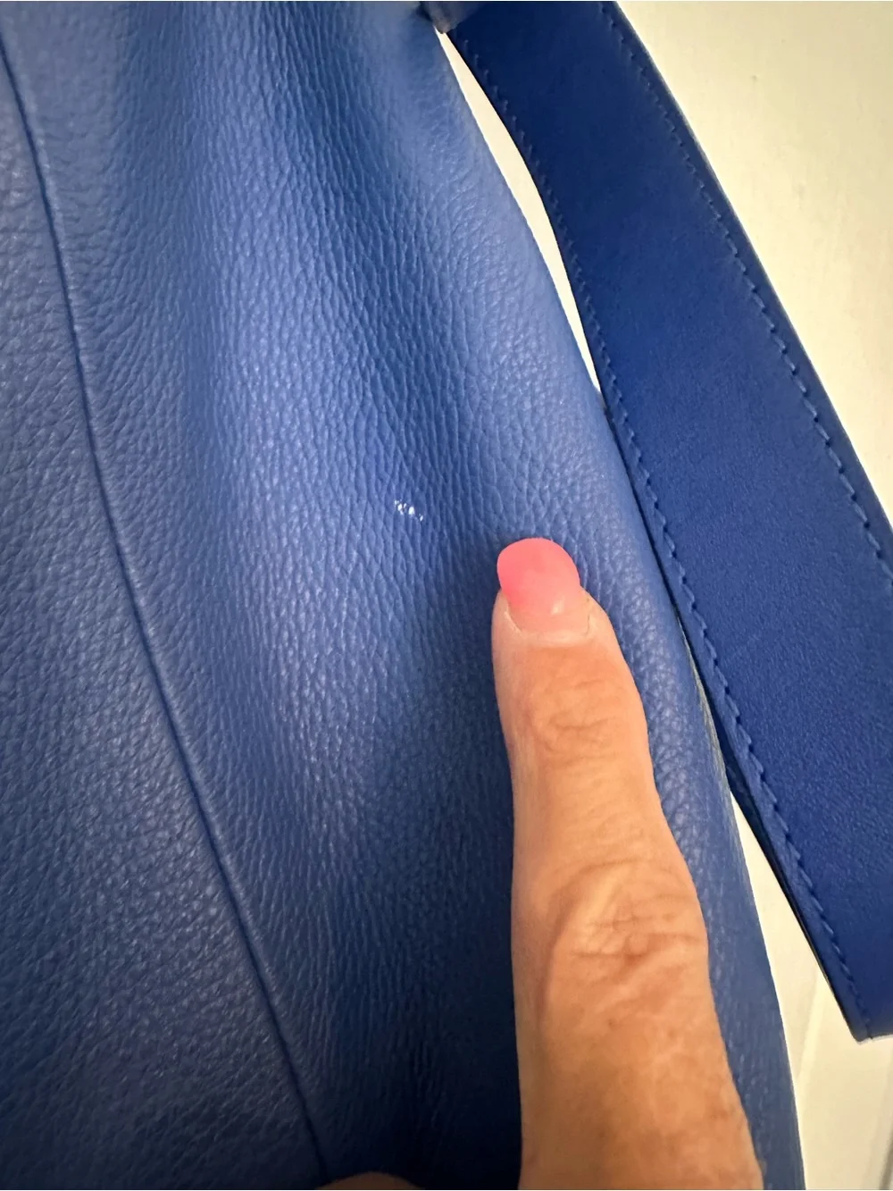 Furla Blue‎ Leather Handbag w/Shoulder Strap